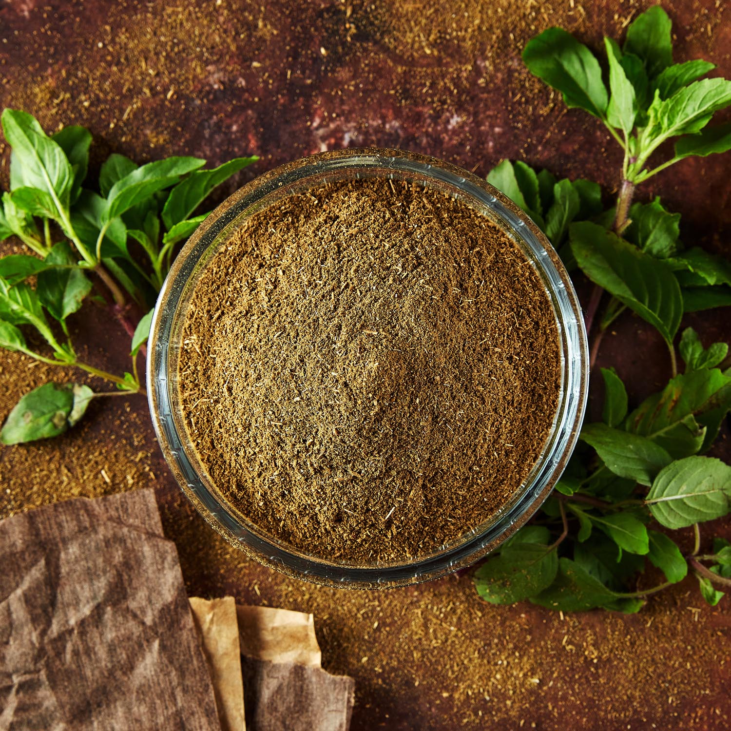 organic-tulsi-powder-right-foods-ingredients-food-studio-photography
